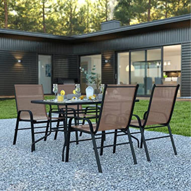 Metal patio table discount and 4 chairs